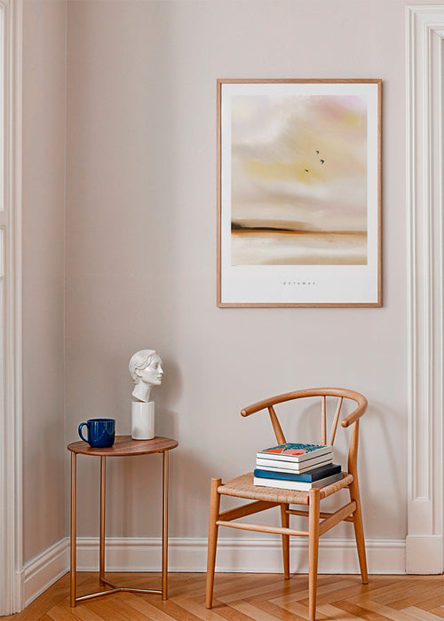Landschap kunst: pastelkust
