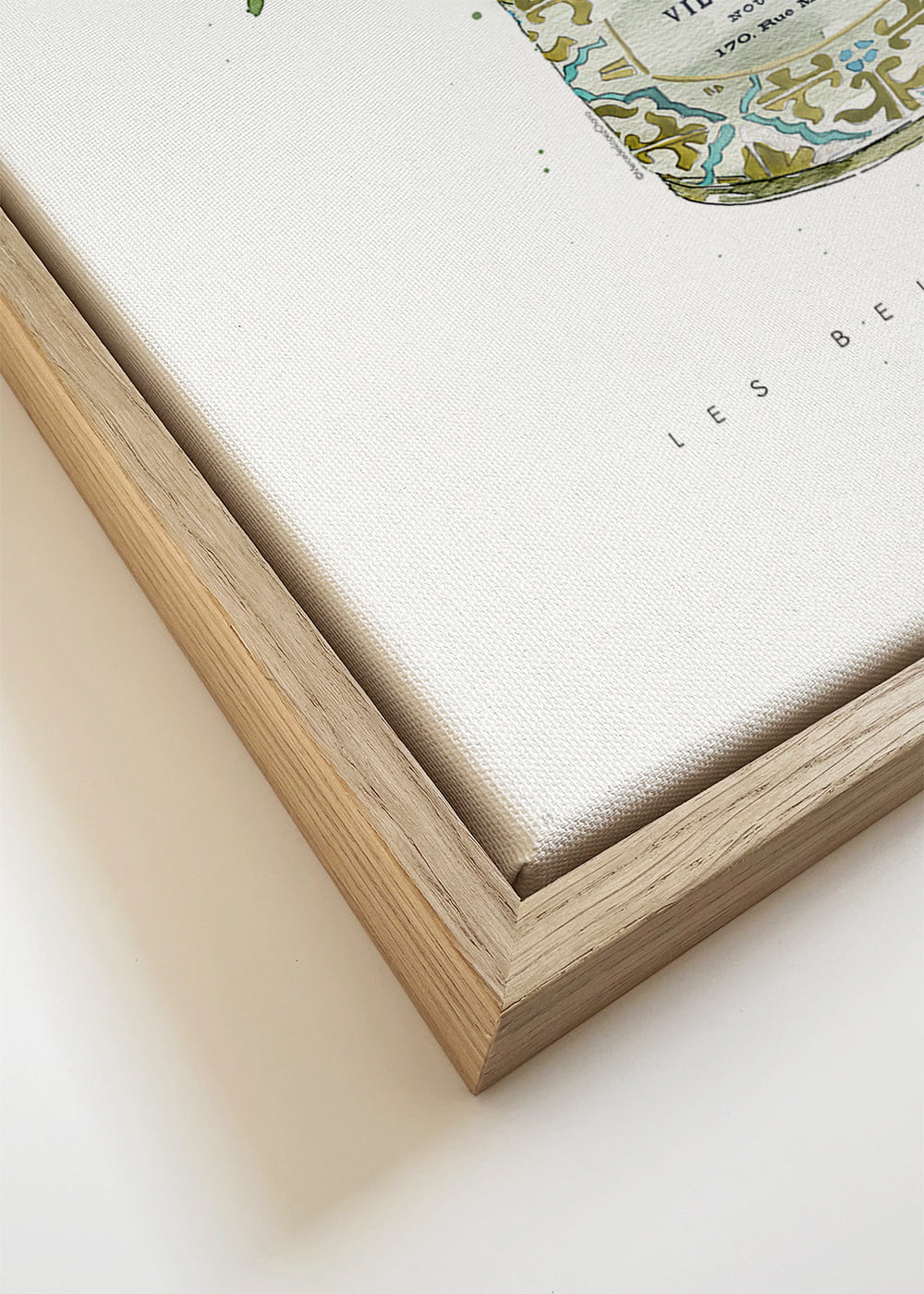 Botanische print witte tulpen in vintage blik