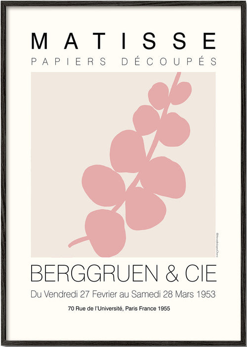 Botanische poster roze blad