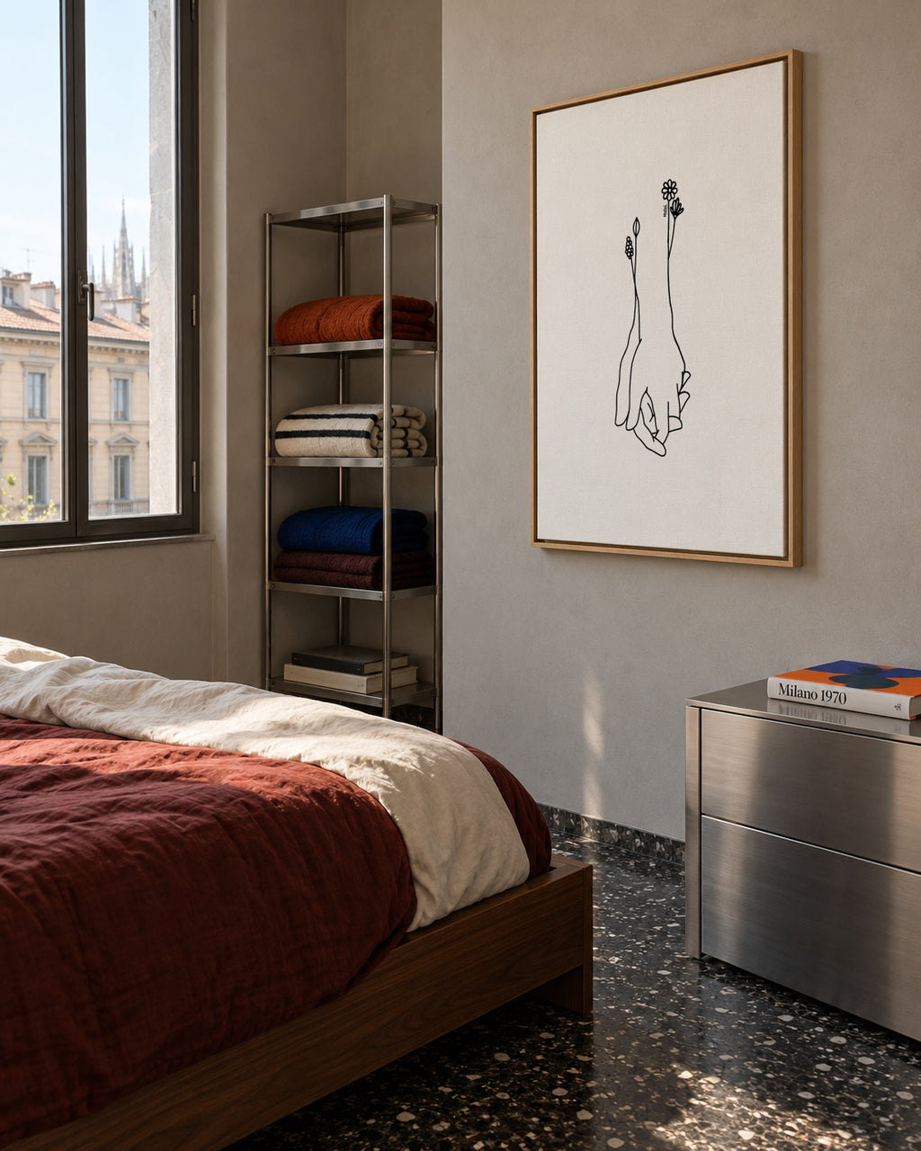 Bloom - Framed canvas in an interior