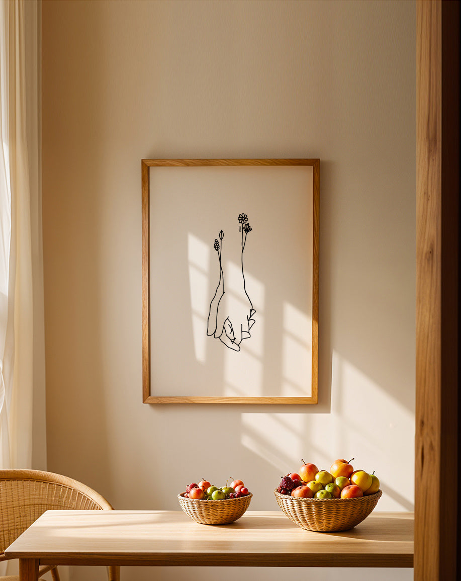 Bloom - Framed poster in an interior