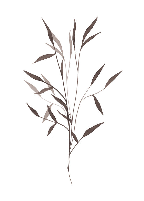 Botanische print slanke tak