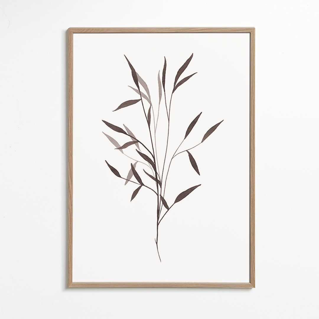 Botanische print slanke tak