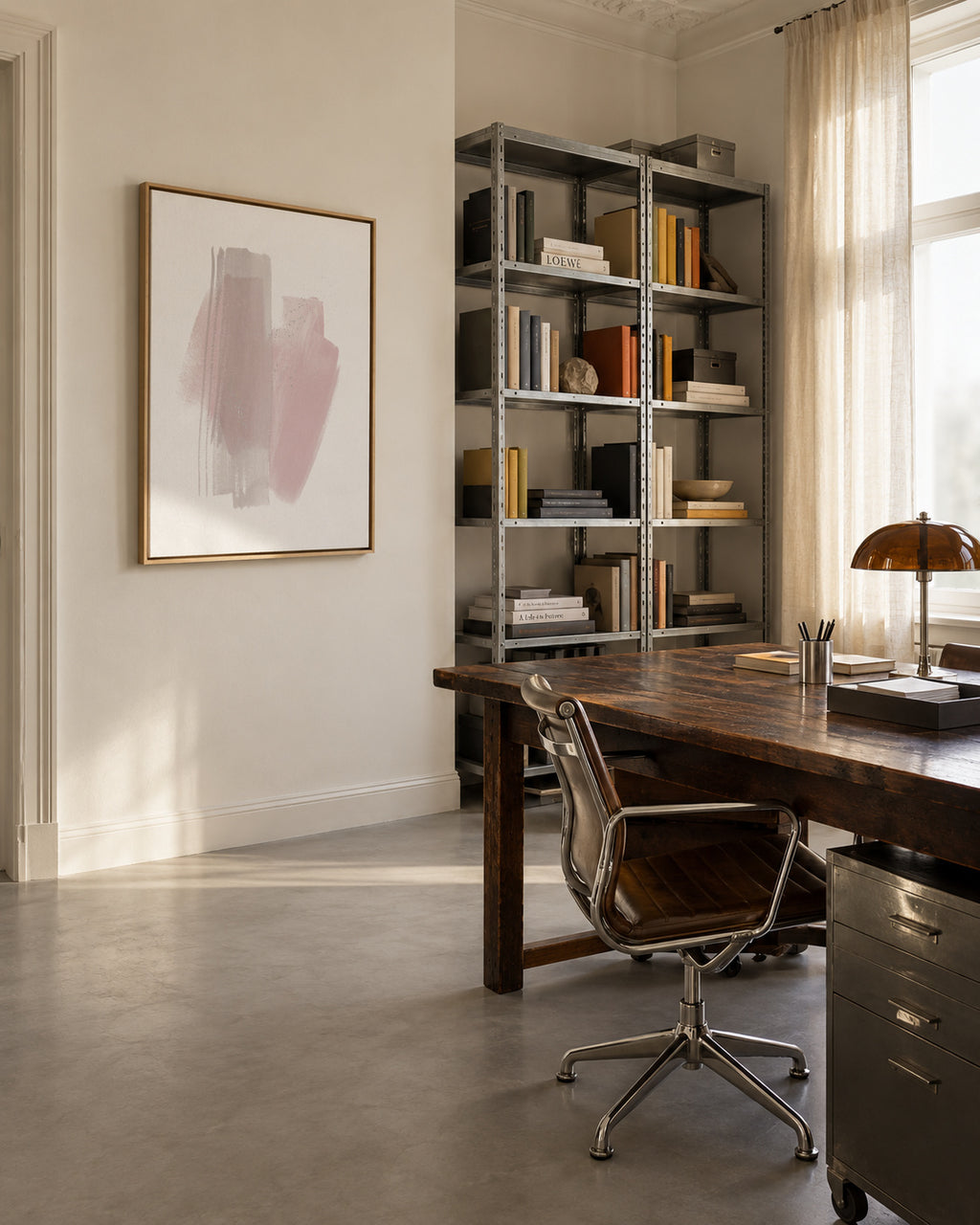 Stroke Madrid - Framed canvas in an interior