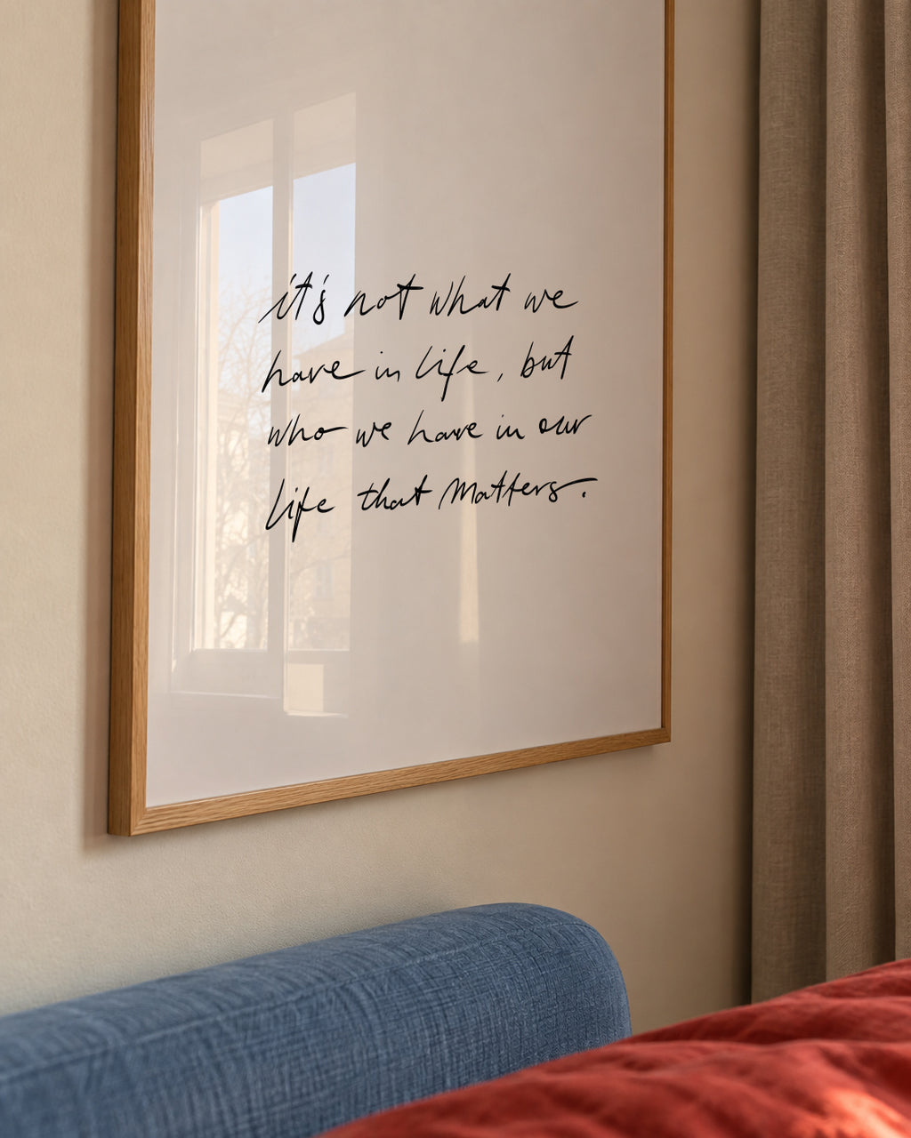 Matters - Framed poster detail