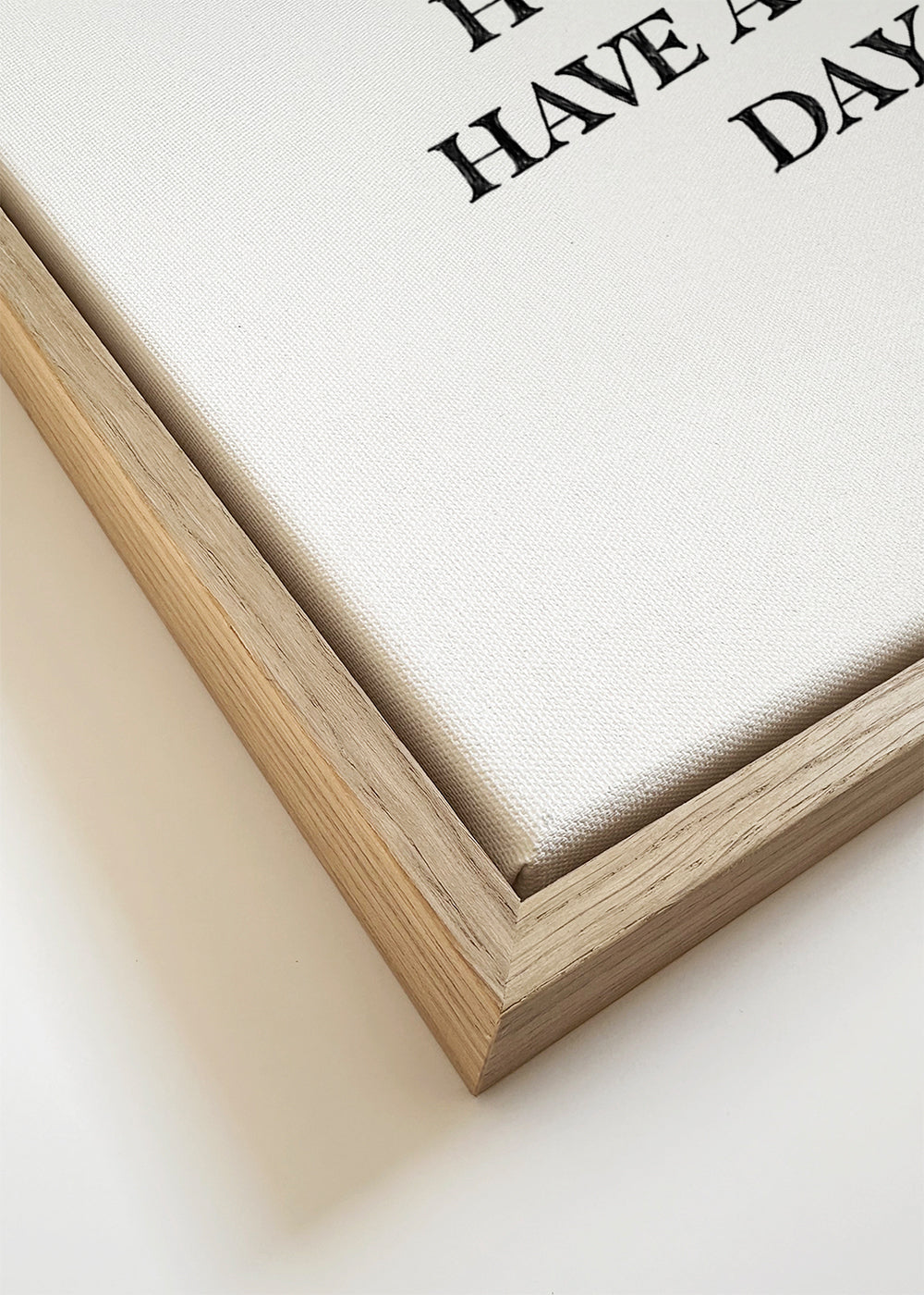 Minimalistische typografische print: Wake Up Hug Dog