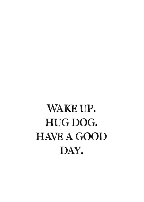 Dog Hug - Unframed art print