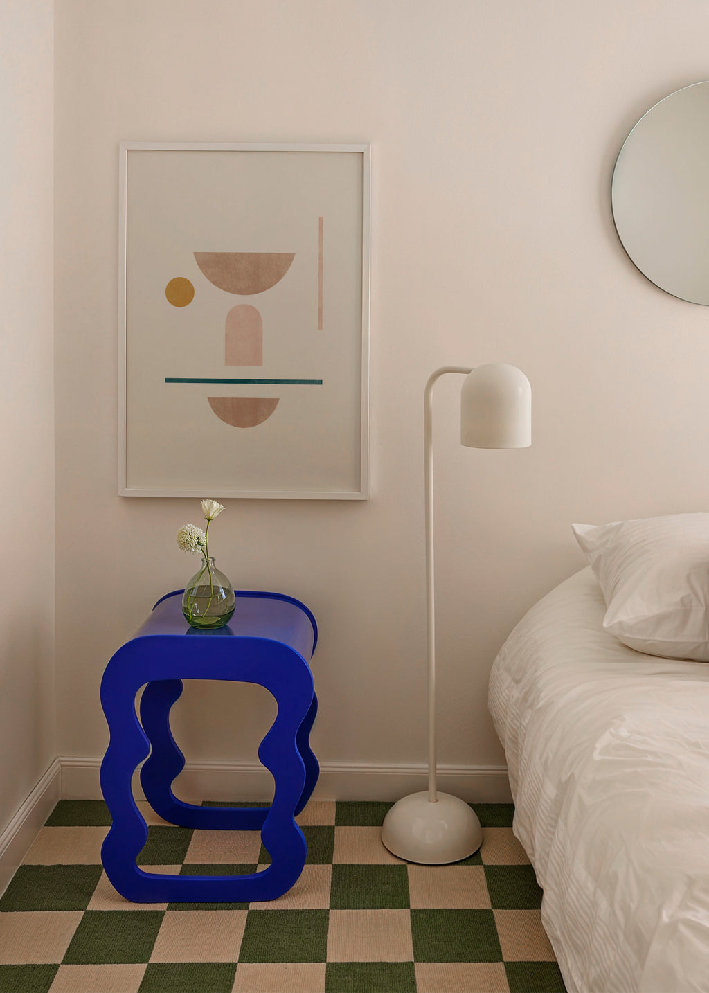 Geometric No 02 - Framed poster in an interior