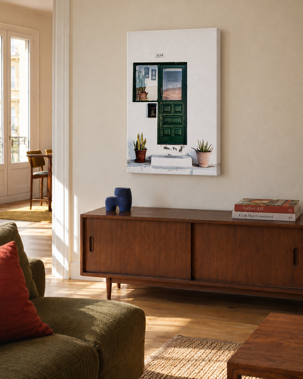Lanzarote III - Unframed canvas in an interior