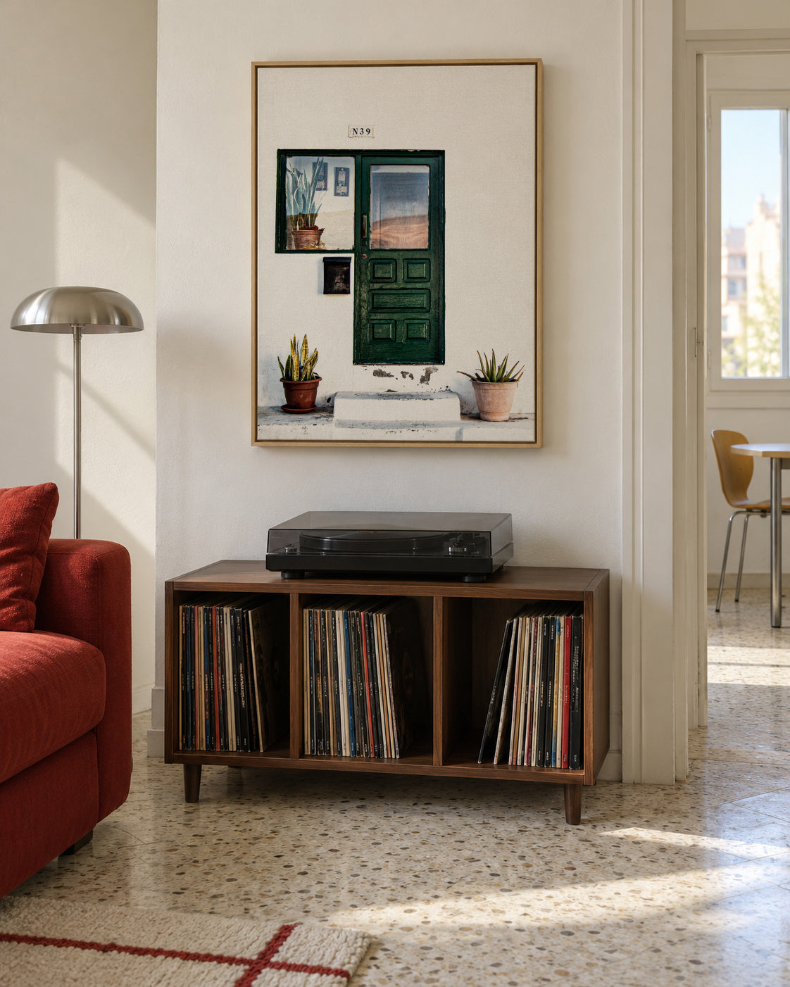 Lanzarote III - Framed canvas in an interior