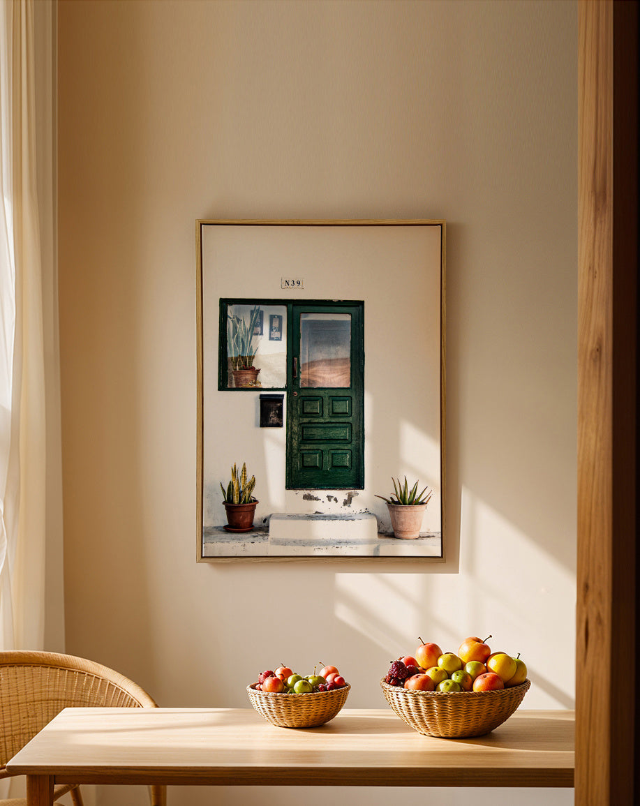 Lanzarote III - Framed canvas in an interior