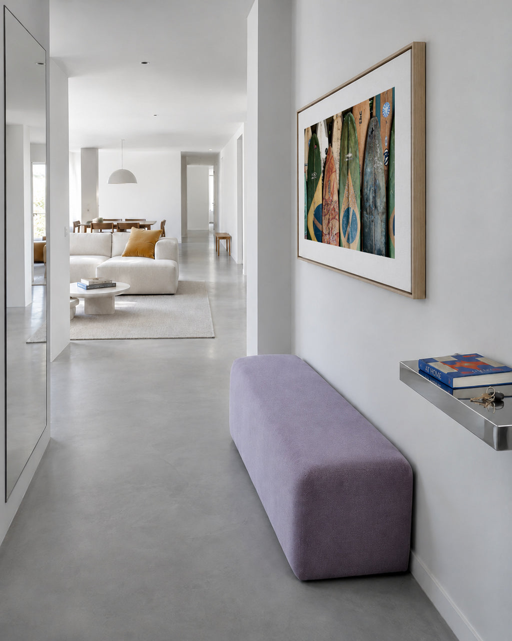 Brasil X - Framed canvas in an interior