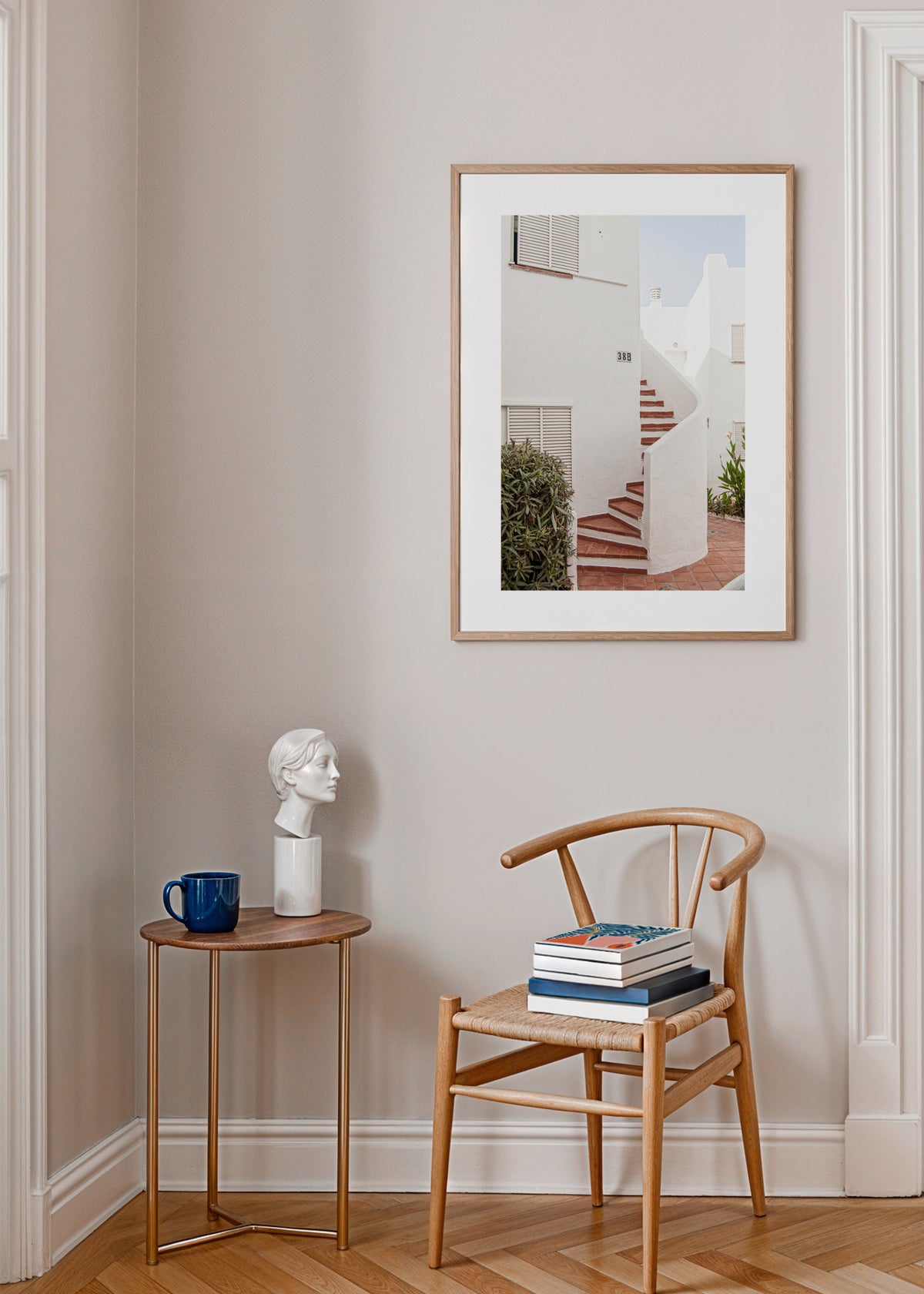 Ibiza II - Framed poster in an interior