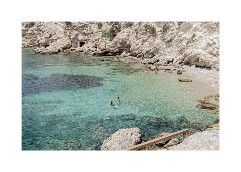 Landschap kunst: baai met turkooizen water