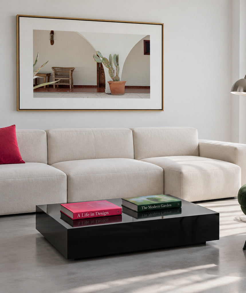 Ibiza IX - Framed canvas in an interior