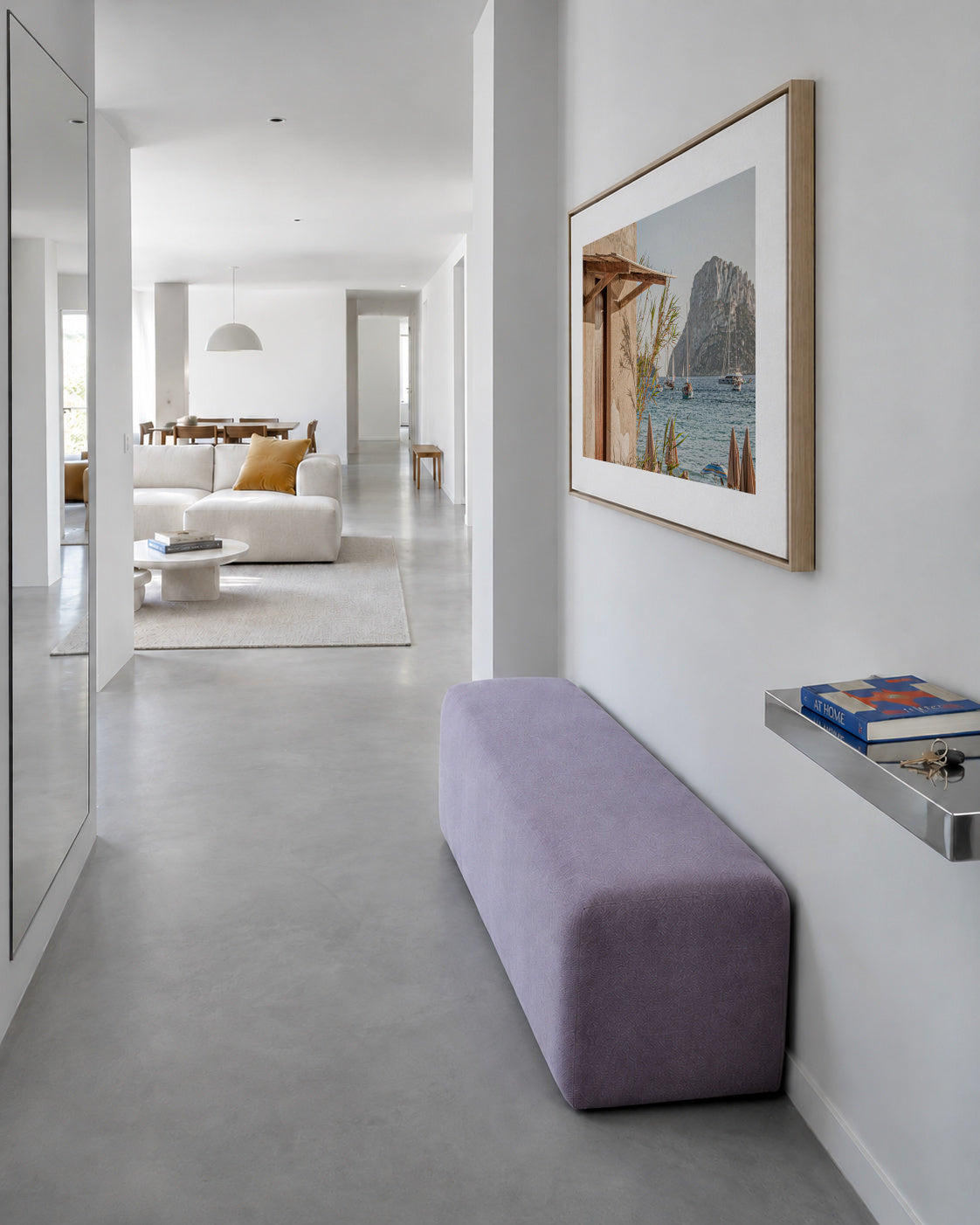Ibiza XVIII - Framed canvas in an interior