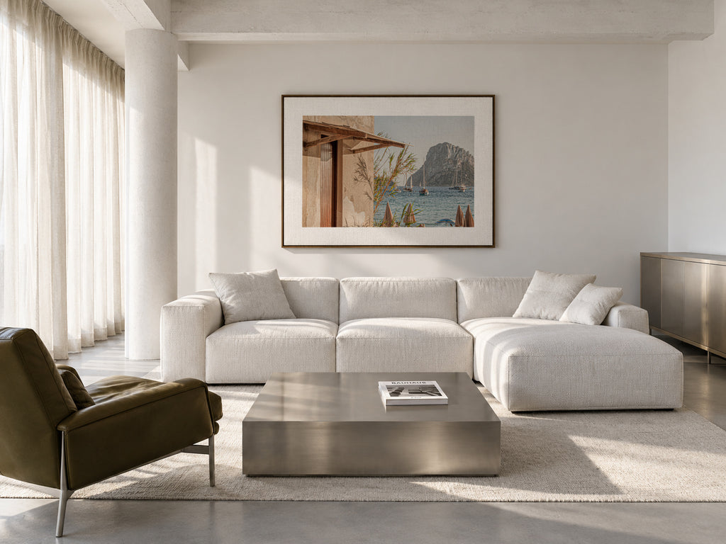 Ibiza XVIII - Framed canvas in an interior