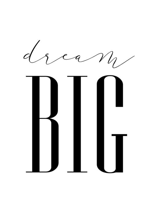 Minimalistische typografische print met krachtige tekst