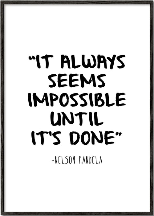 Minimalistische quote poster