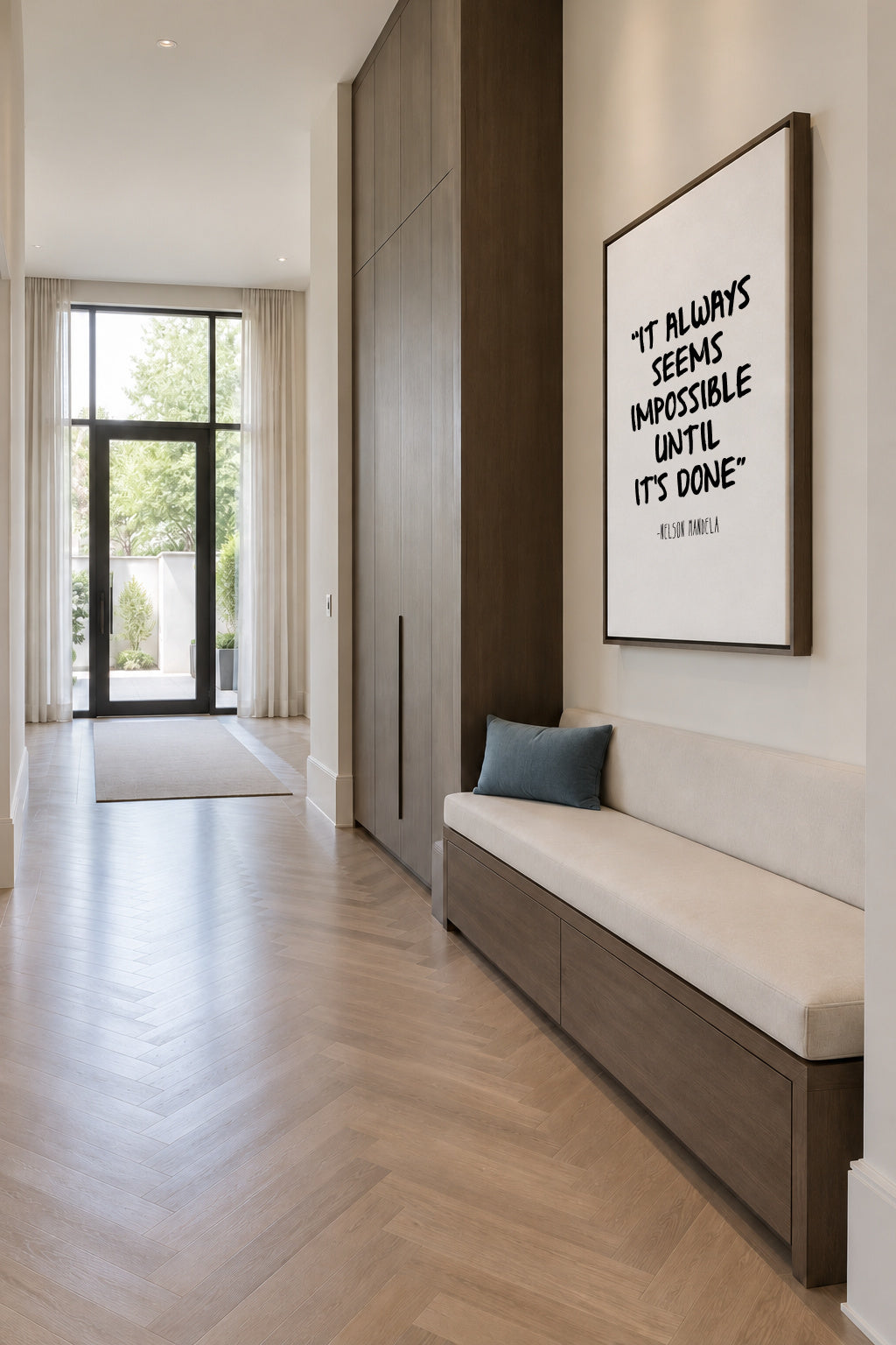 Mandela - Framed canvas in an interior