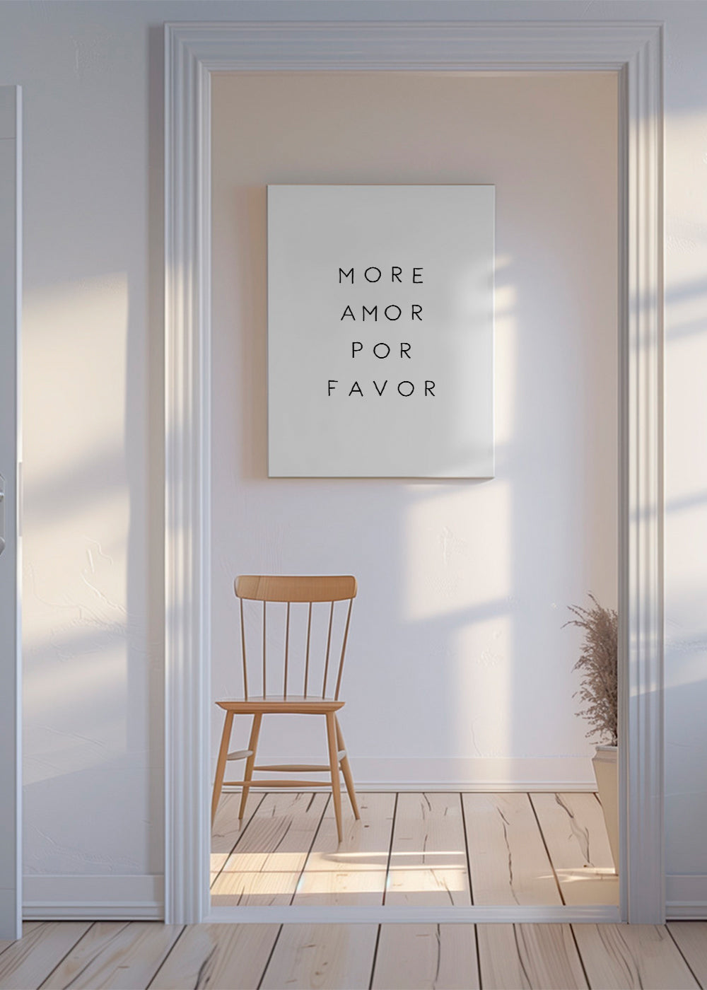 Zwart-wit poster met gecentreerde typografische tekst