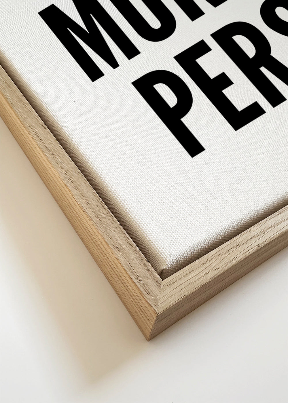Zwart-wit kunst typografische I AM NOT A MORNING PERSON
