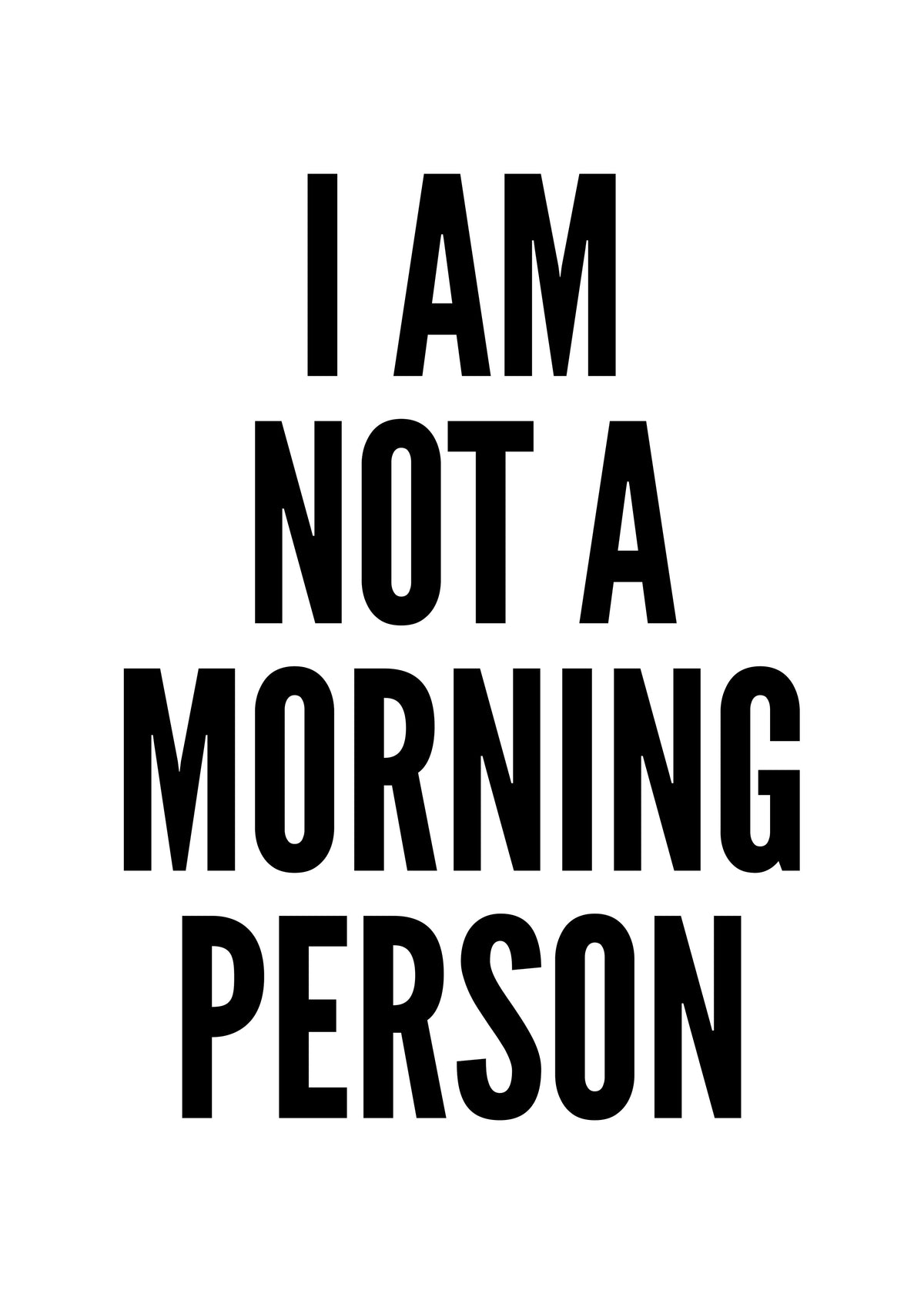 Morning Person - Unframed art print