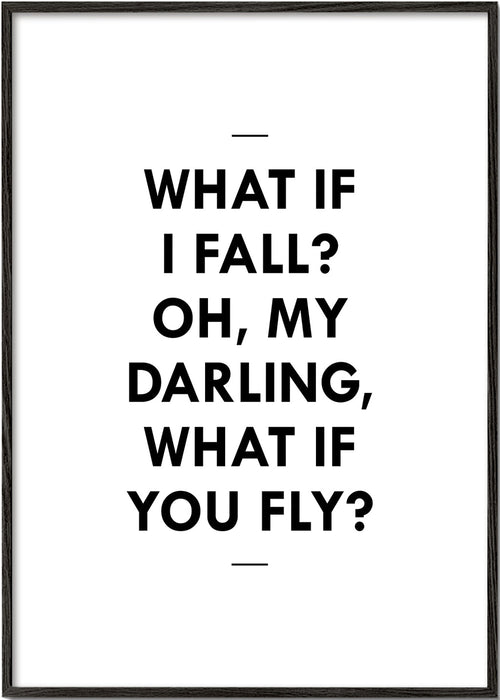 Zwart-wit kunst met typografische quote