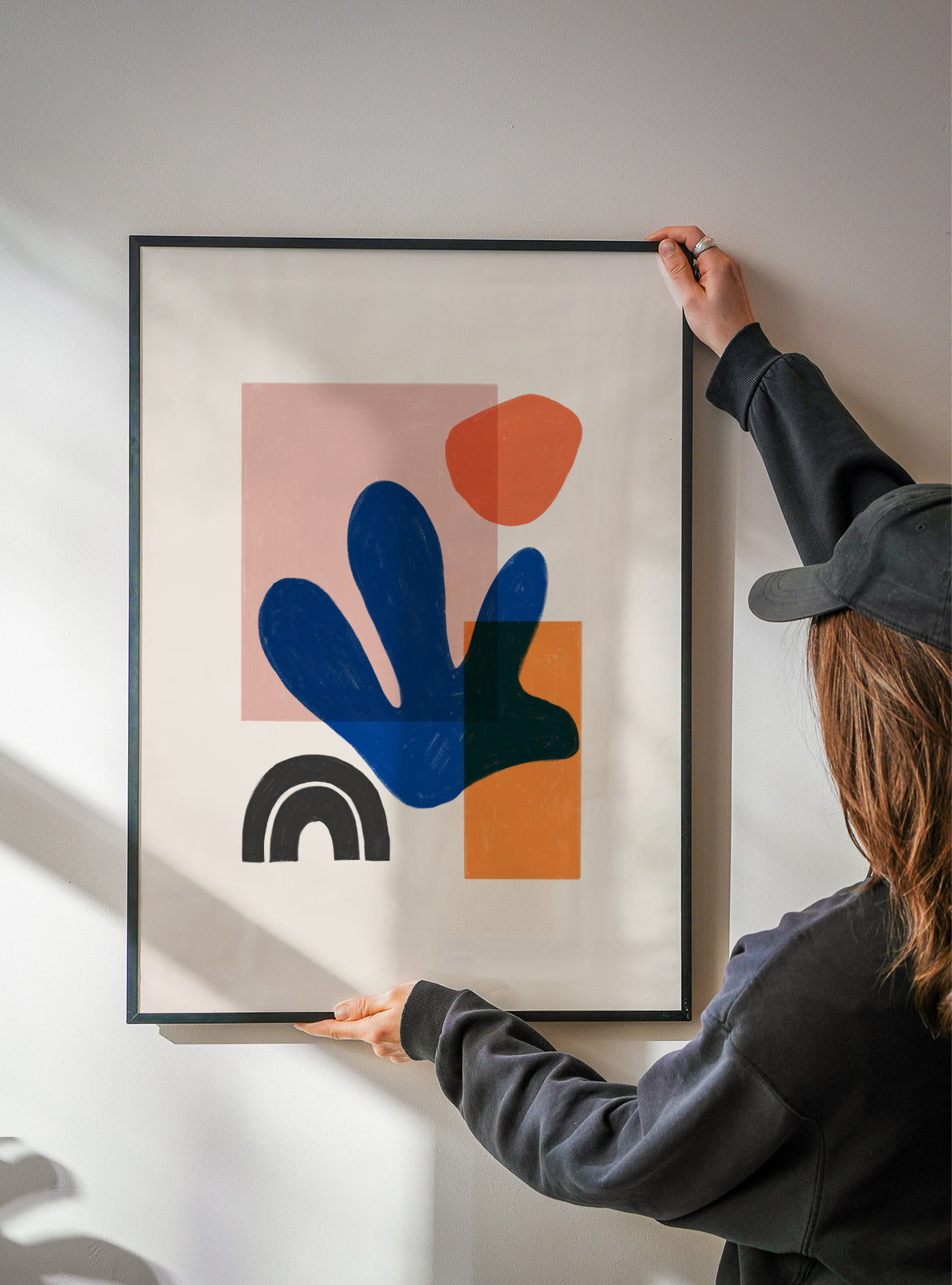 Boho Blue - Framed poster detail