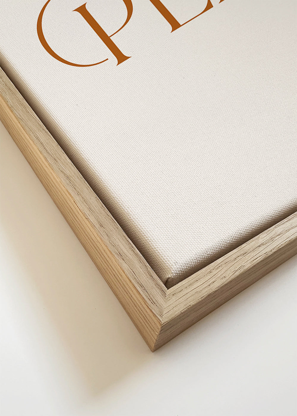 Minimalistische typografische print