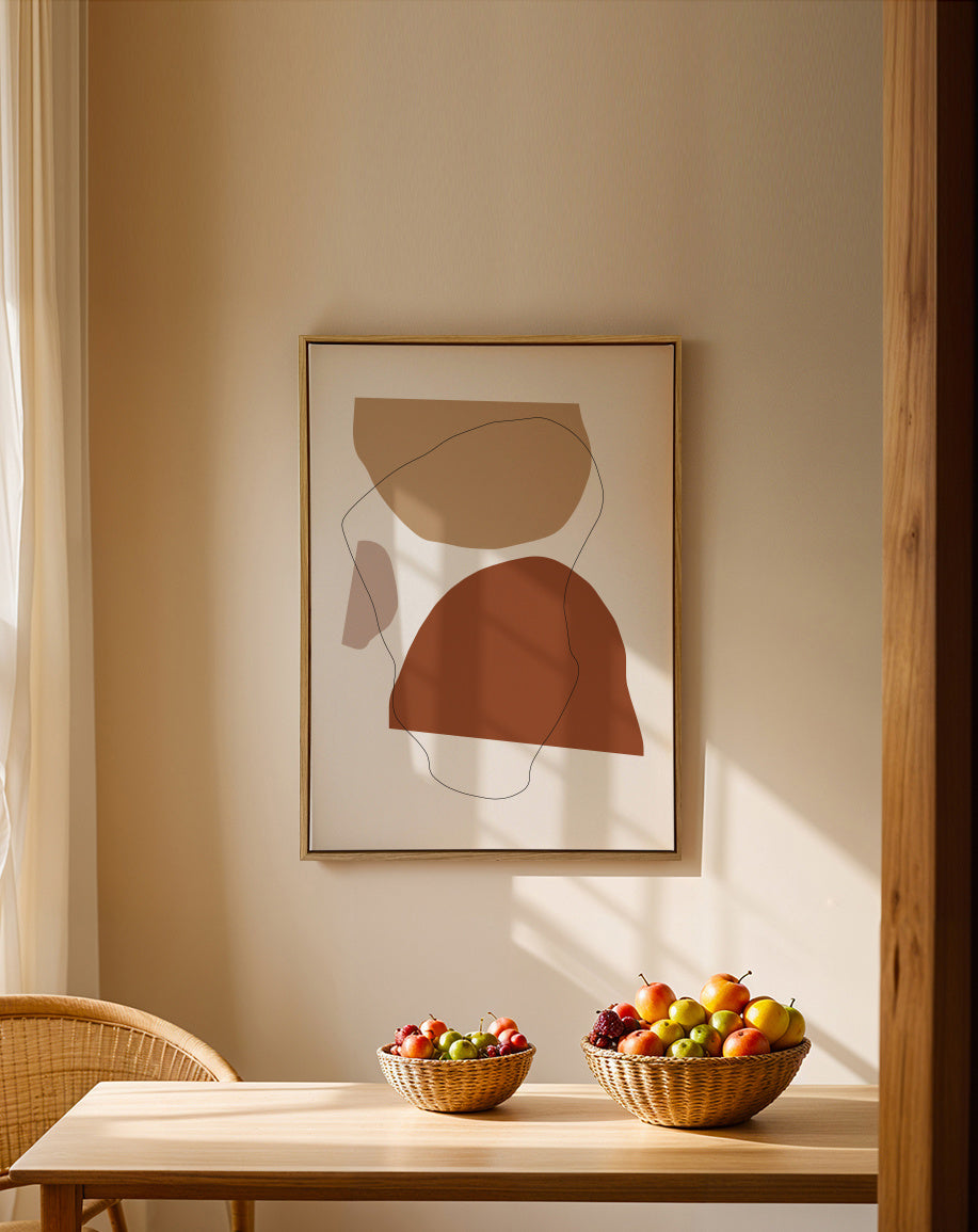 Rendez Vous - Framed canvas in an interior