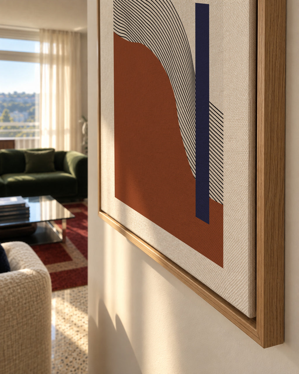 Orphic II - Framed canvas detail