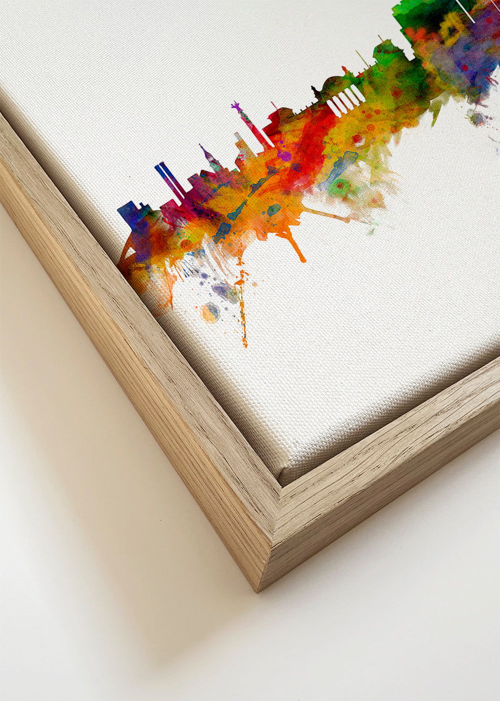 Reisposter Berlijn skyline aquarel