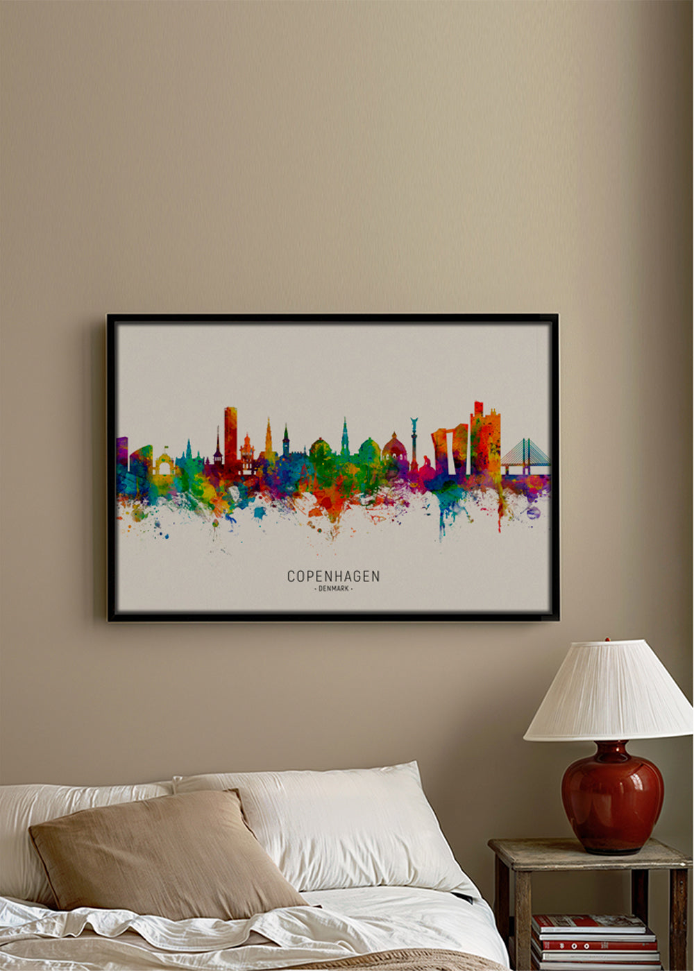 Copenhagen Skyline multicolor