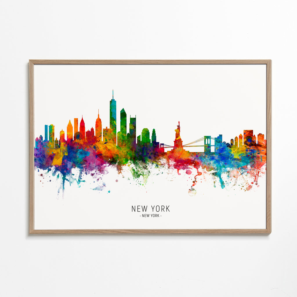New York skyline multicolour