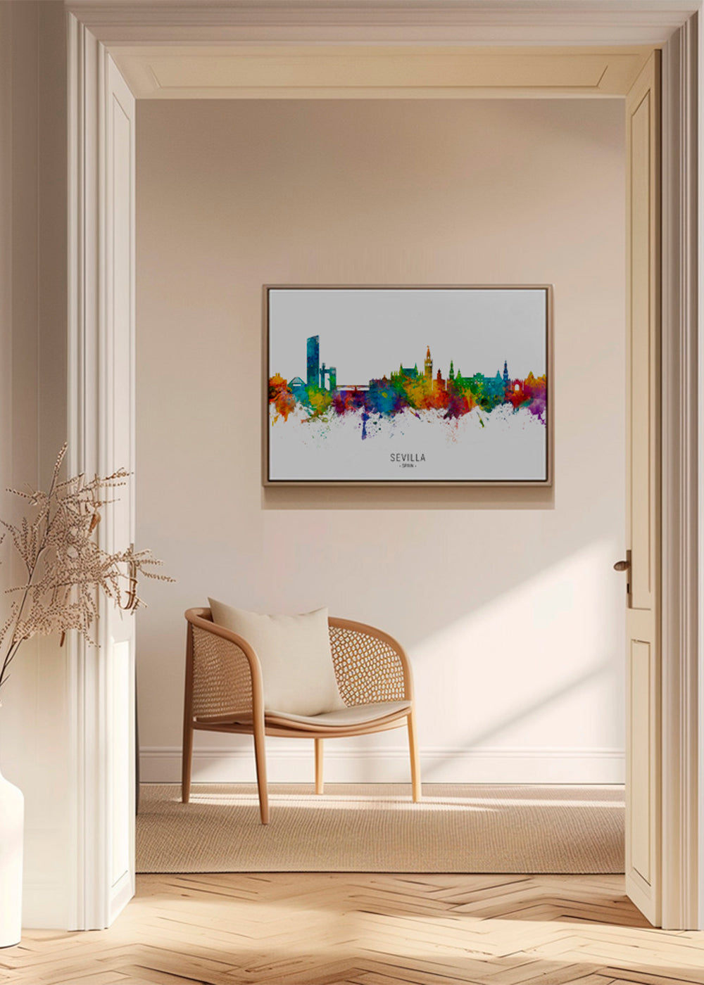 Sevilla skyline multicolour