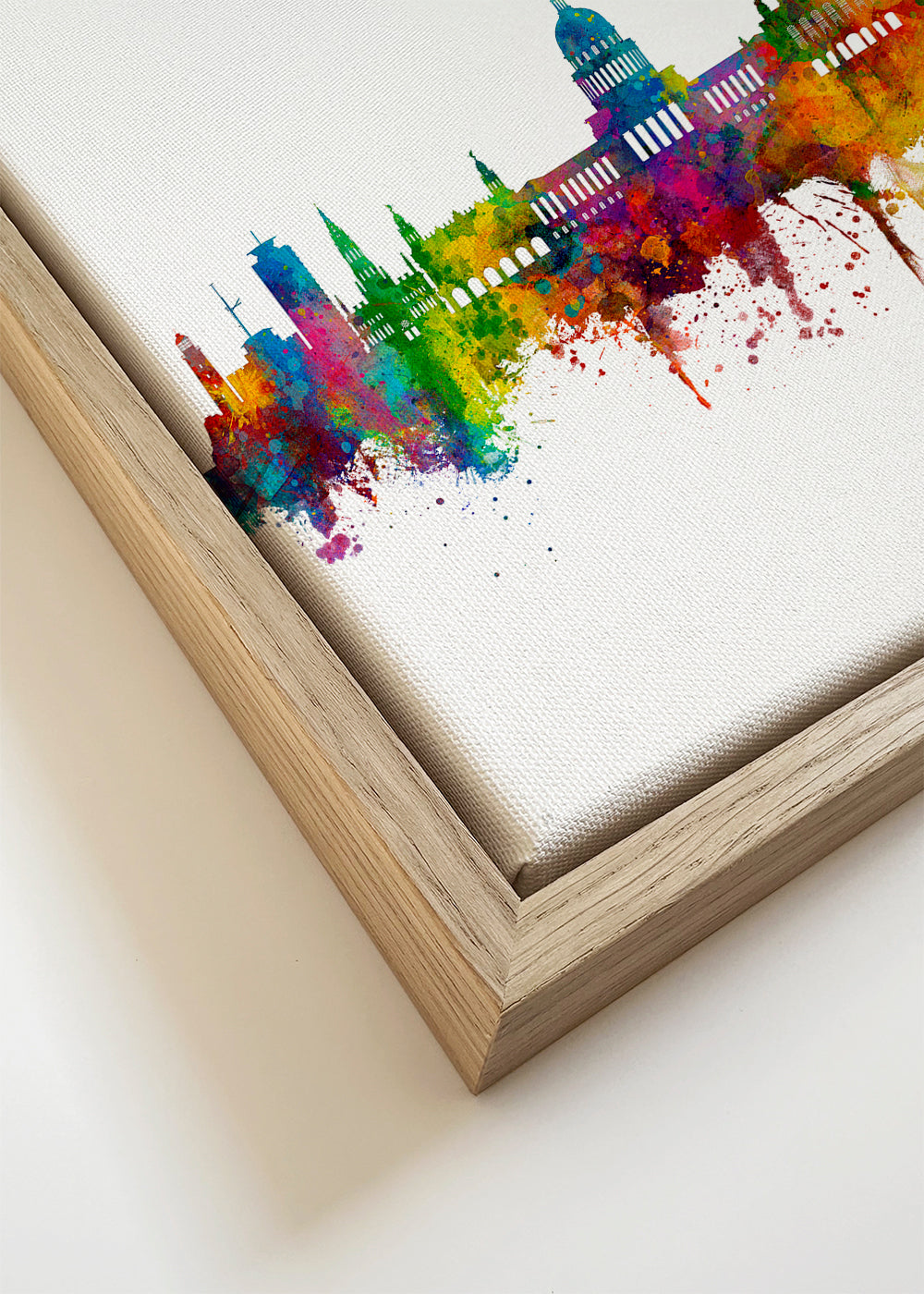 Stedenposter Havana skyline aquarel multicolor