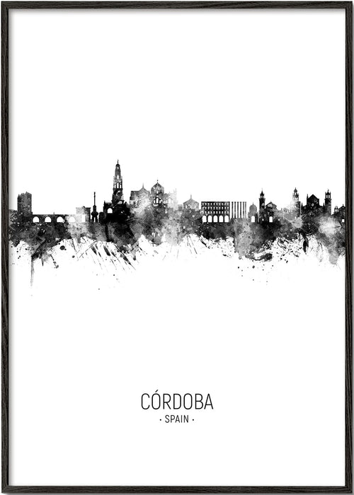Cuadro de ciudades Córdoba skyline ininkt
