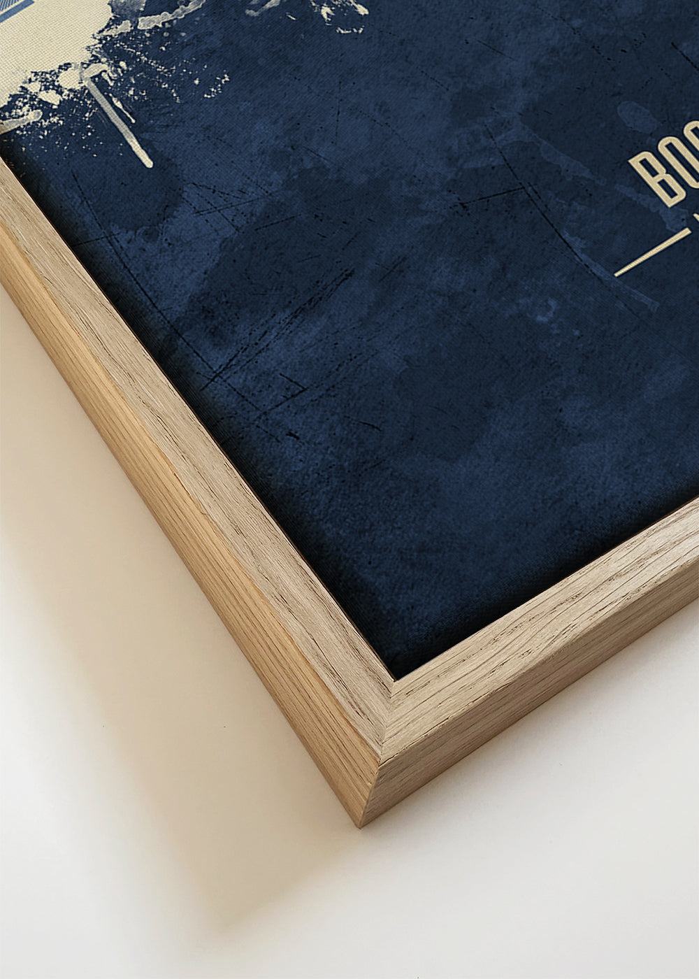 Reisposter Boston skyline in blauw