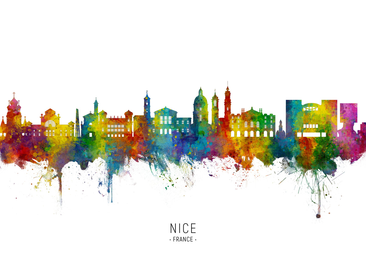 Nice Skyline multicolor - Unframed art print