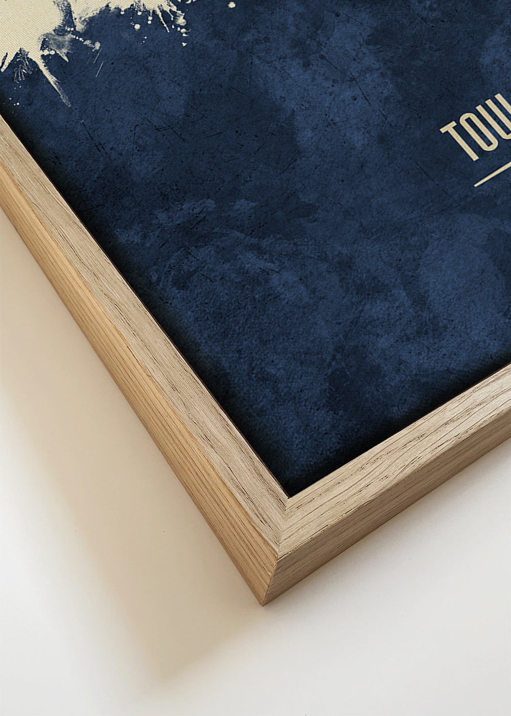 Reisposter Toulouse skyline blauw