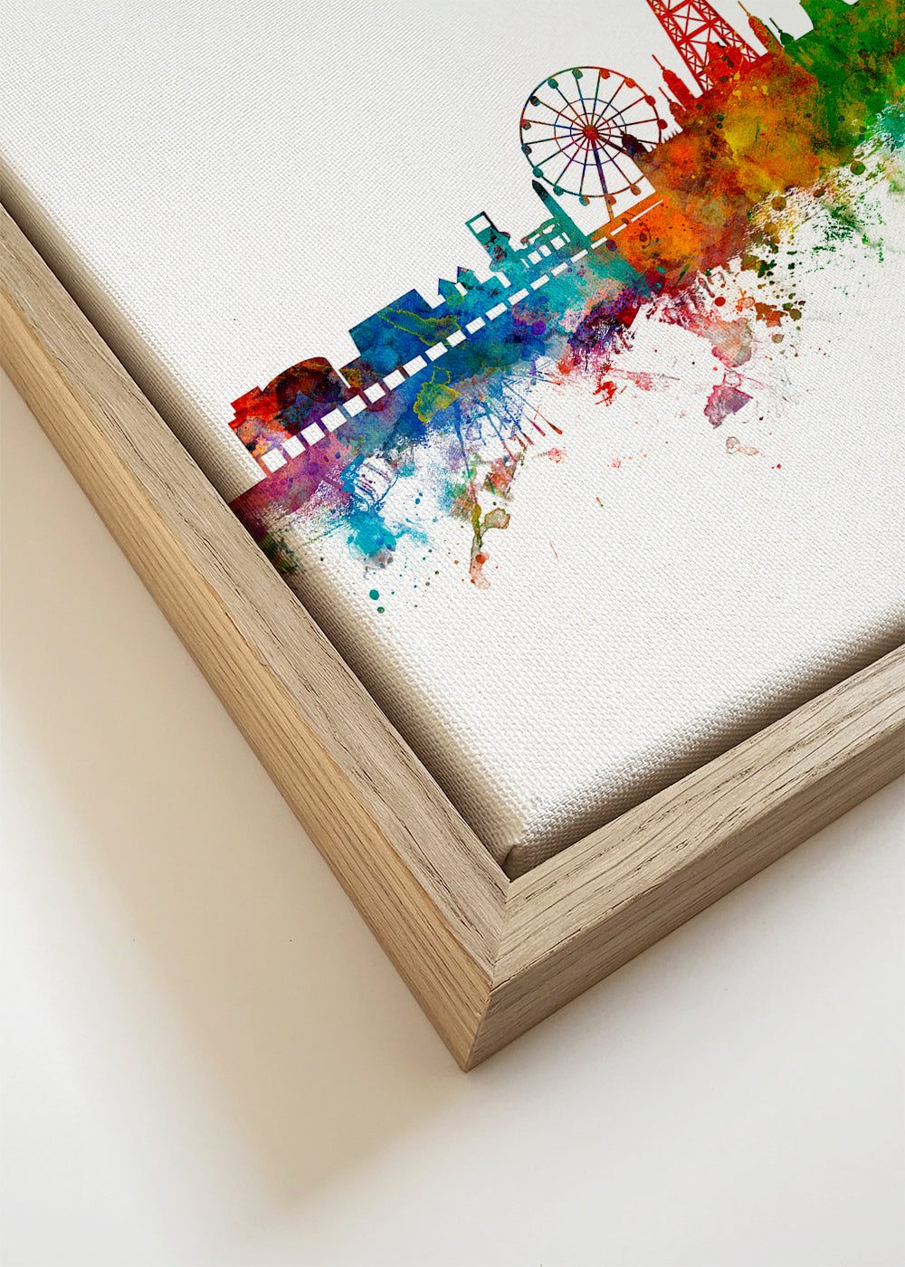 Stadsposter Blackpool aquarel multicolor