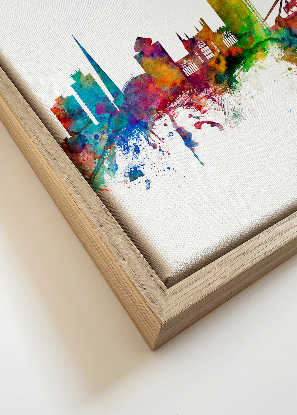 Reisposter Coventry aquarel skyline