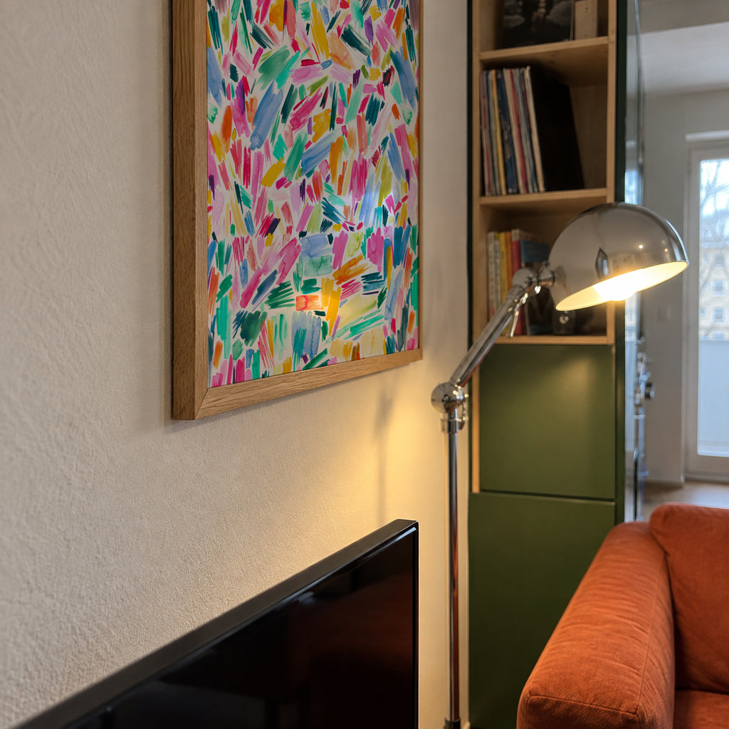 Simple Pleasure Pink Dreaming Gaudi - Framed poster detail