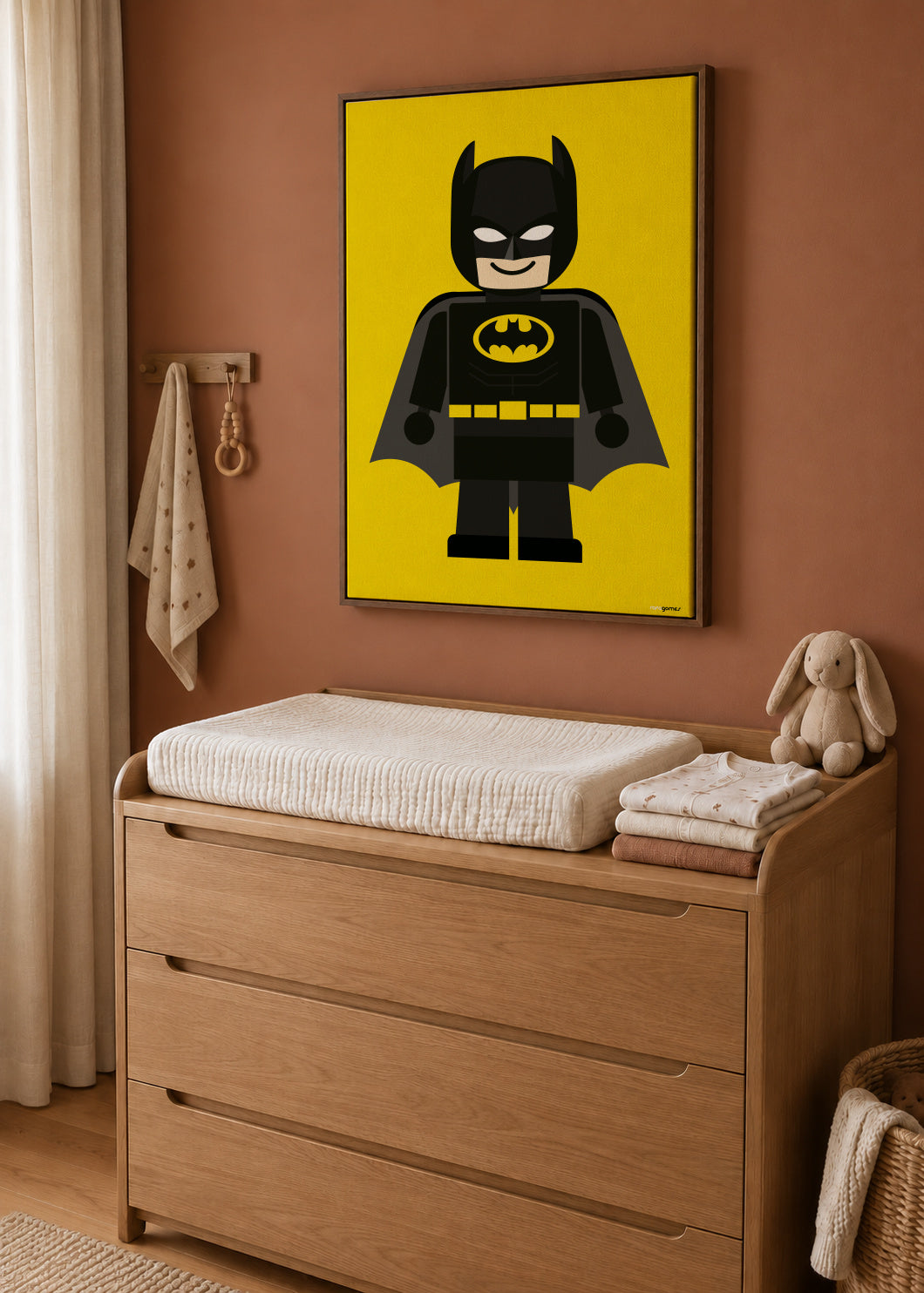 Toy Batman - Framed canvas in an interior