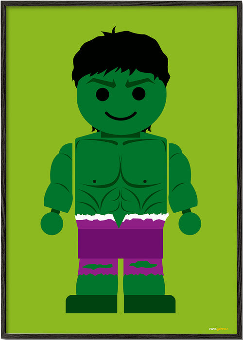 Kinderposter Hulk speelgoed