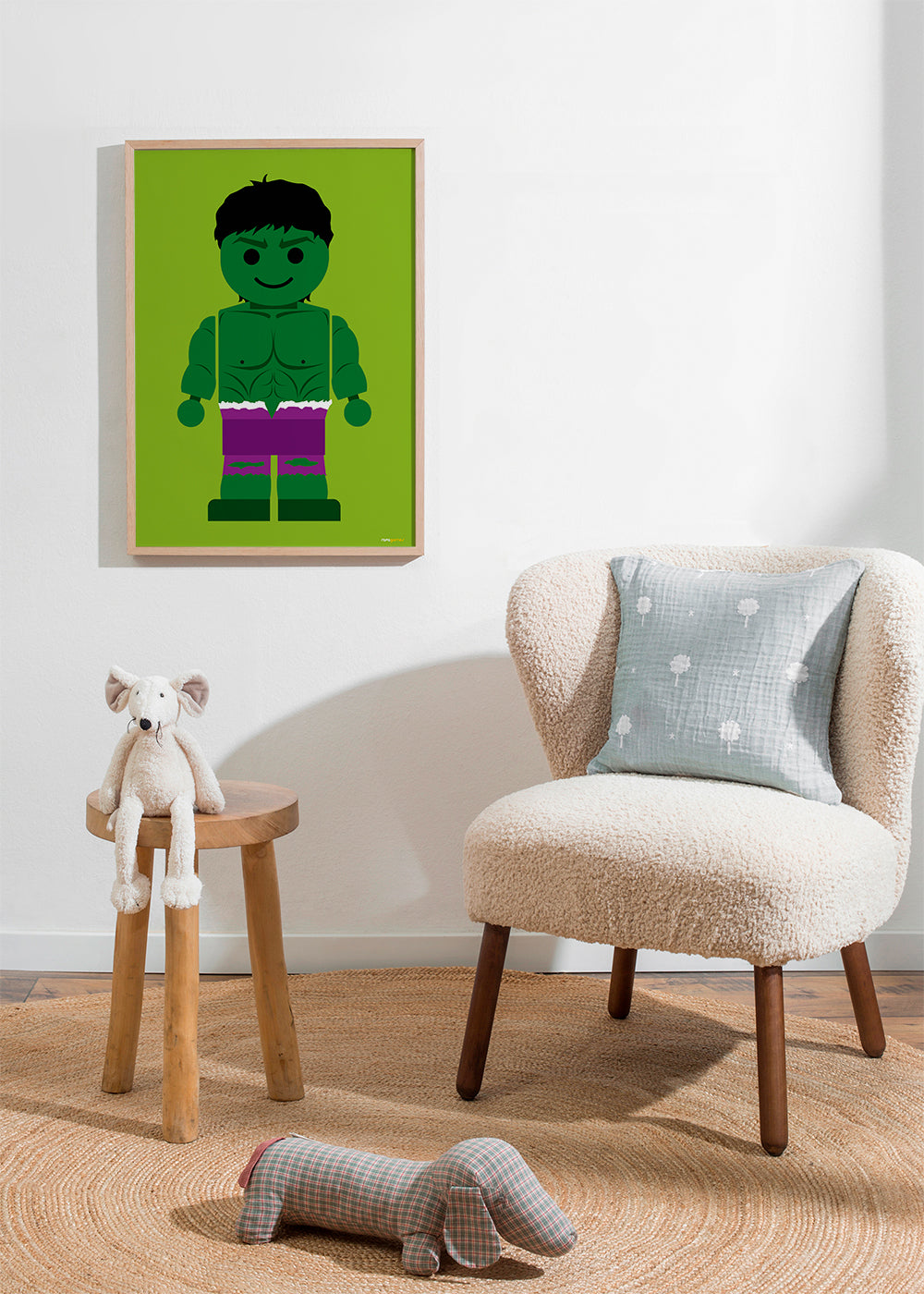 Kinderposter Hulk speelgoed
