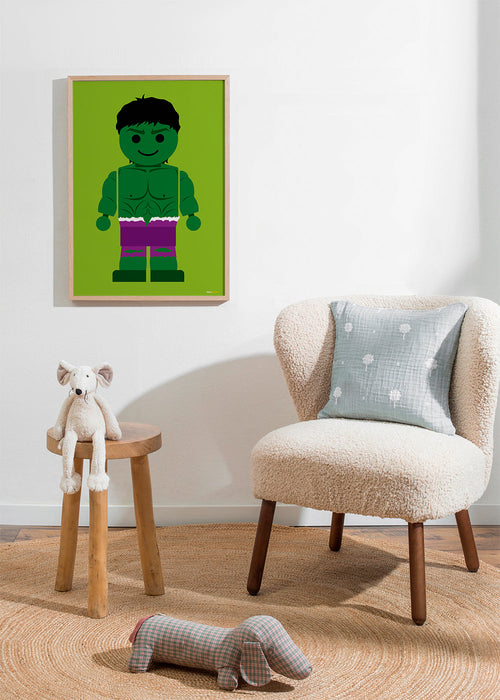 Kinderposter Hulk speelgoed