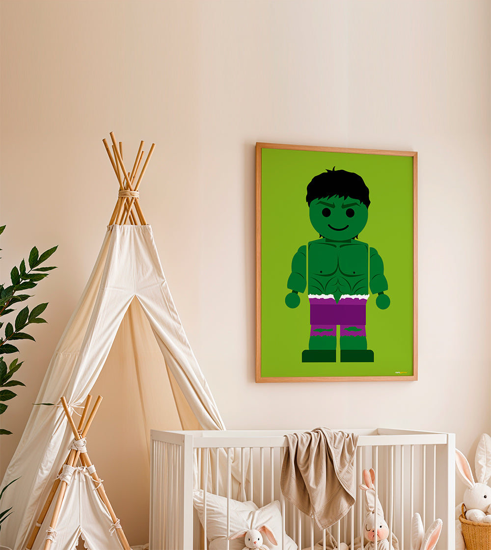 Kinderposter Hulk speelgoed