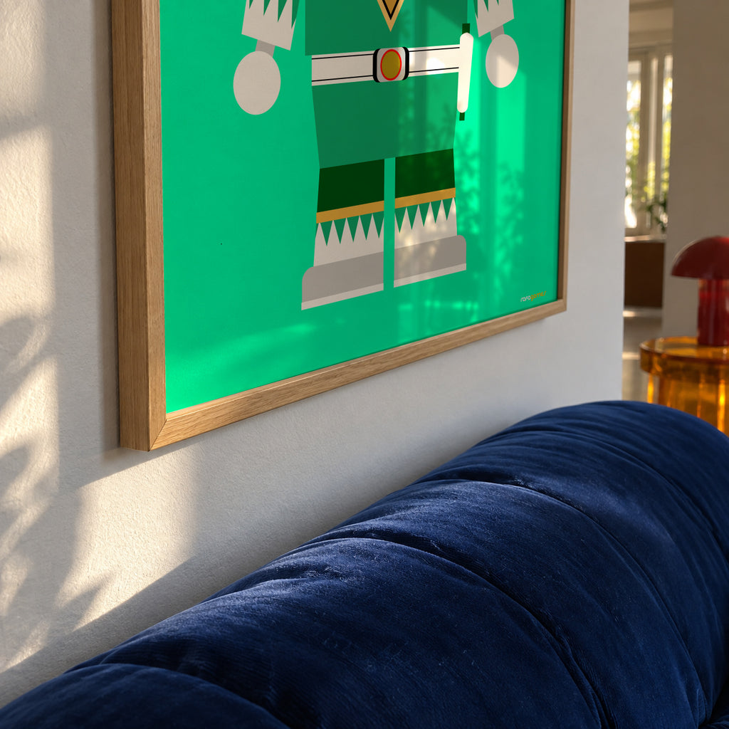 Toy Power Ranger Green - Framed poster detail